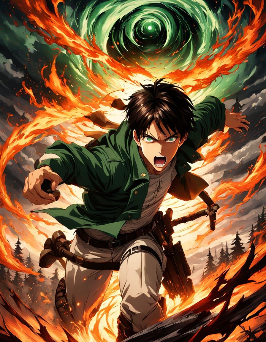 Eren Yeager, Enter Madness  by @MikThor