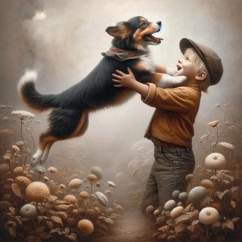 Come here, my friend 😁🐶🐶