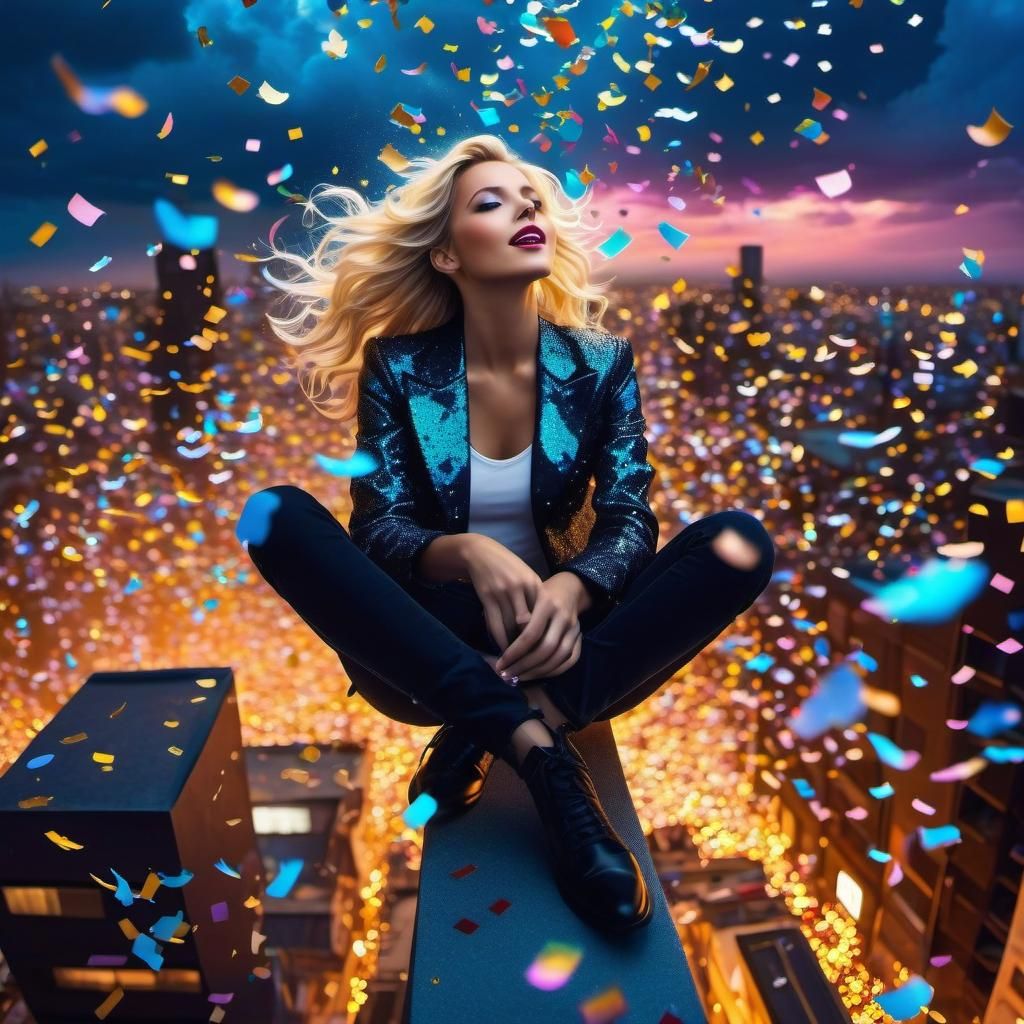 Confetti World!!!!! AI Generated Artwork NightCafe Creator