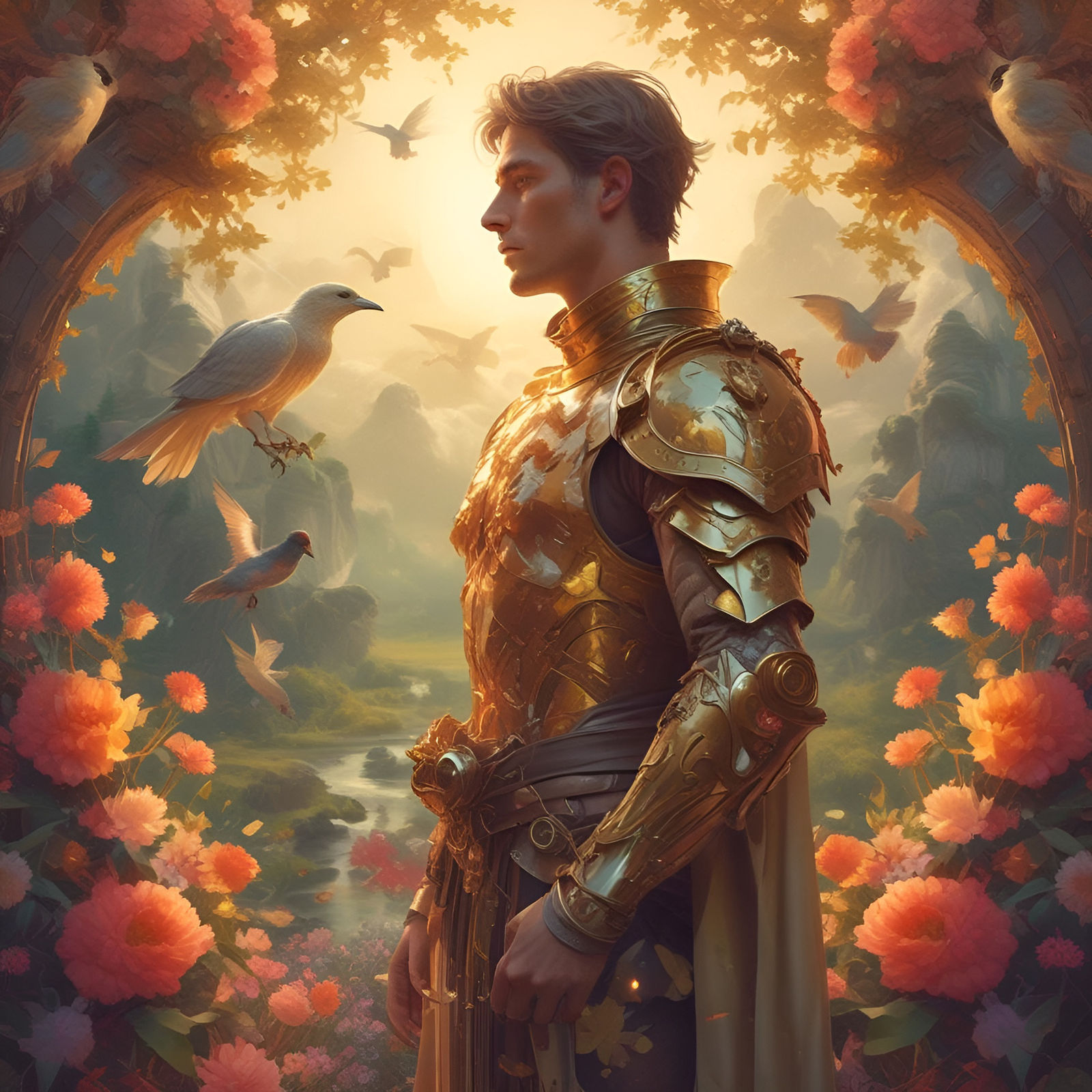 Preparing for battle.