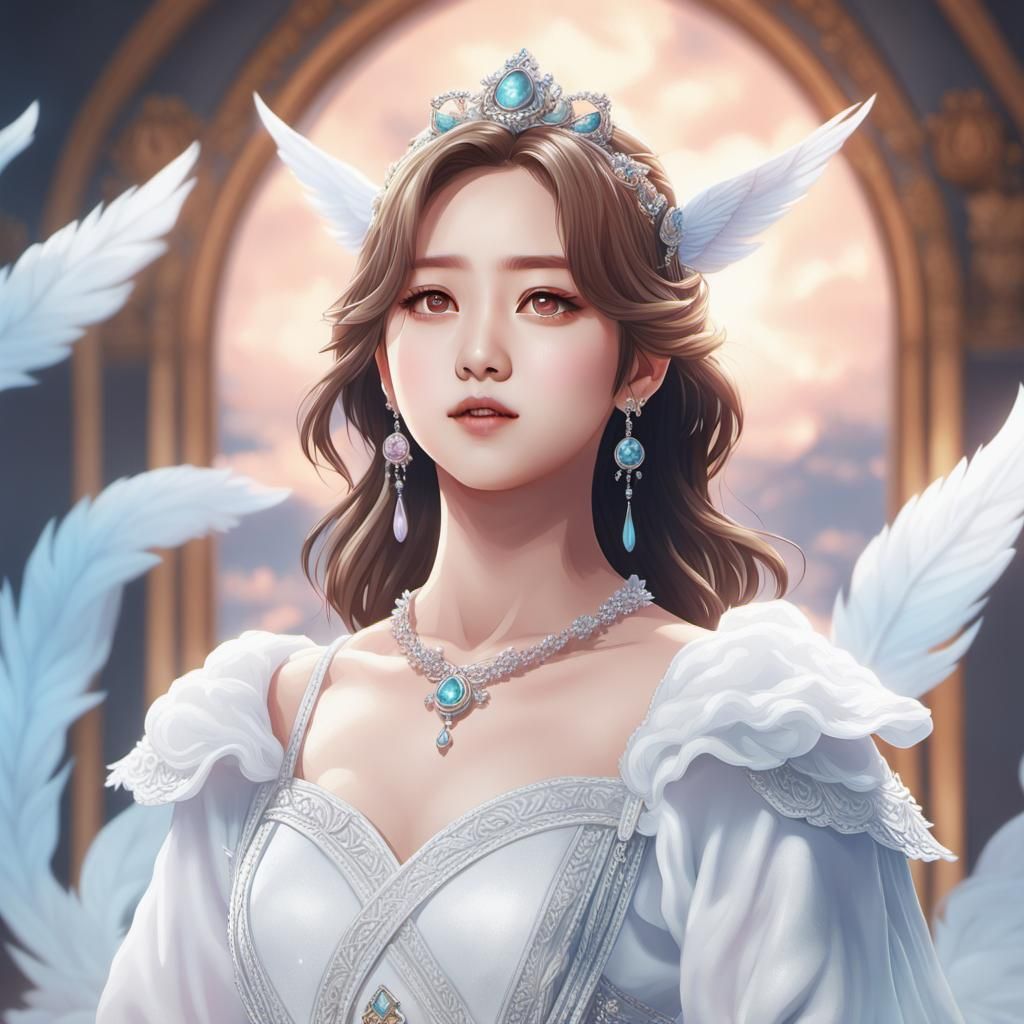 Jihyo of Twice as godess. (5/9). @AloneMARLA - AI Generated Artwork ...