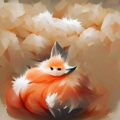 Fluffy fox
