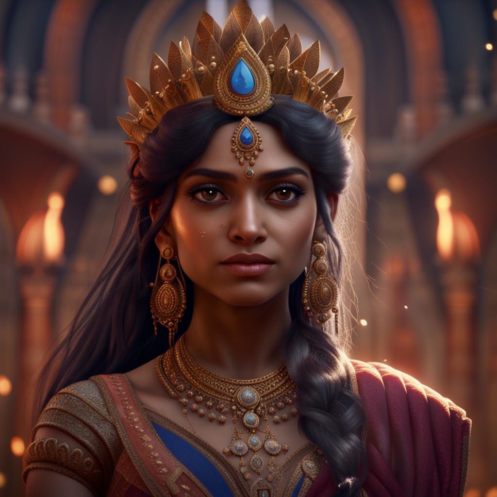 Indian Queen - AI Generated Artwork - NightCafe Creator