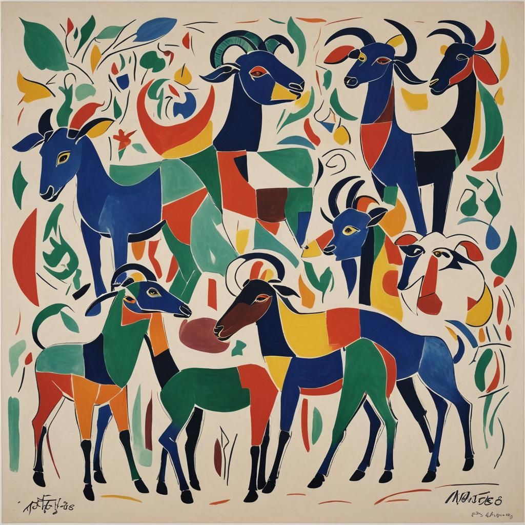 Henry Matisse’s colors, Henry Matisse’s lithograph, symmetri...