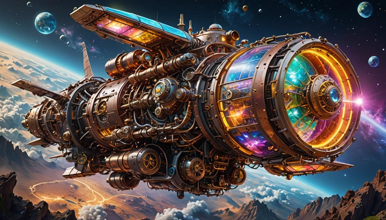 Steampunk spaceship