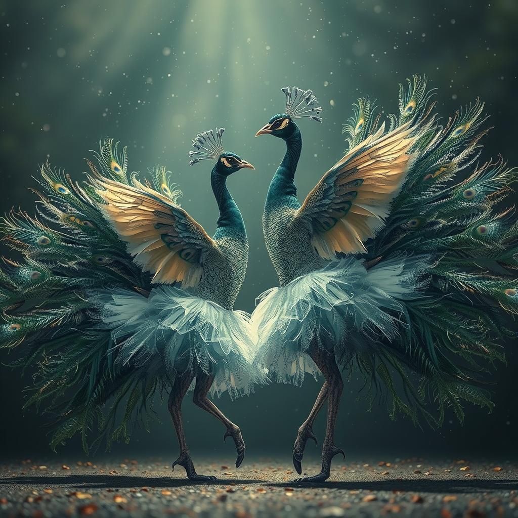 Peacock Ballet  by @Crymzon