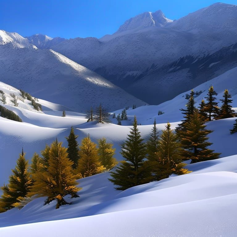 Snowy mountains