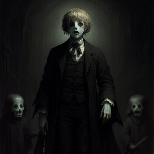 Ghostly children horror Gustave Doré Greg Rutkowski