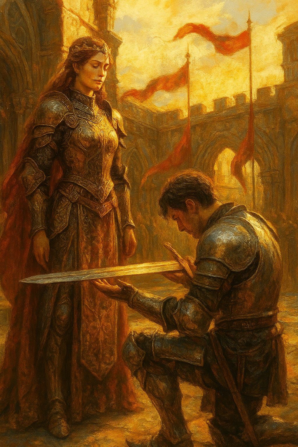 Pledging his allegiance