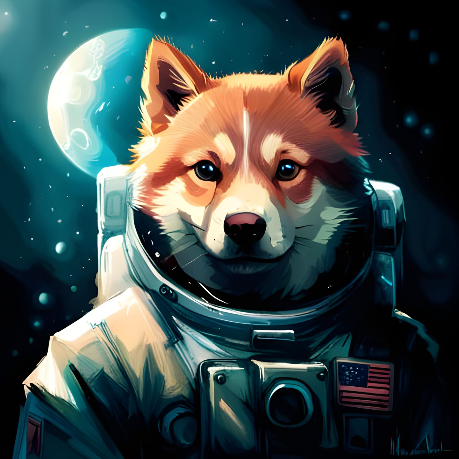 Shiba Inu Astronaut - AI Generated Artwork - NightCafe Creator