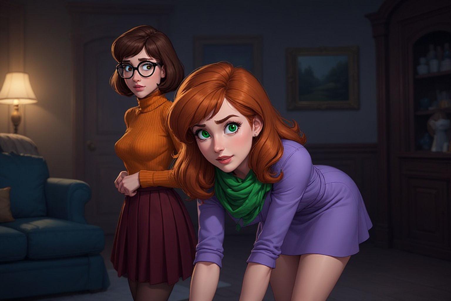 Velma notices something about Daphne... (animated)