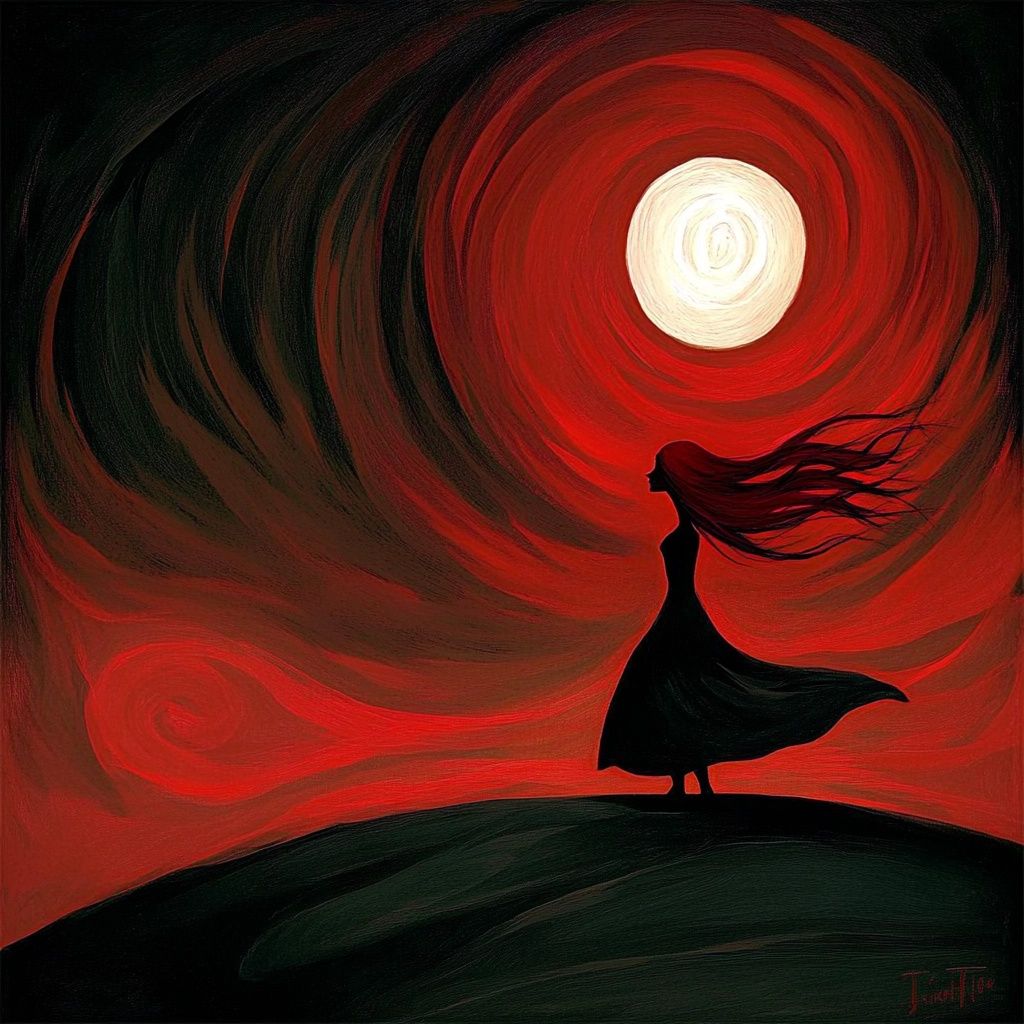 The Moon in the Red Sky