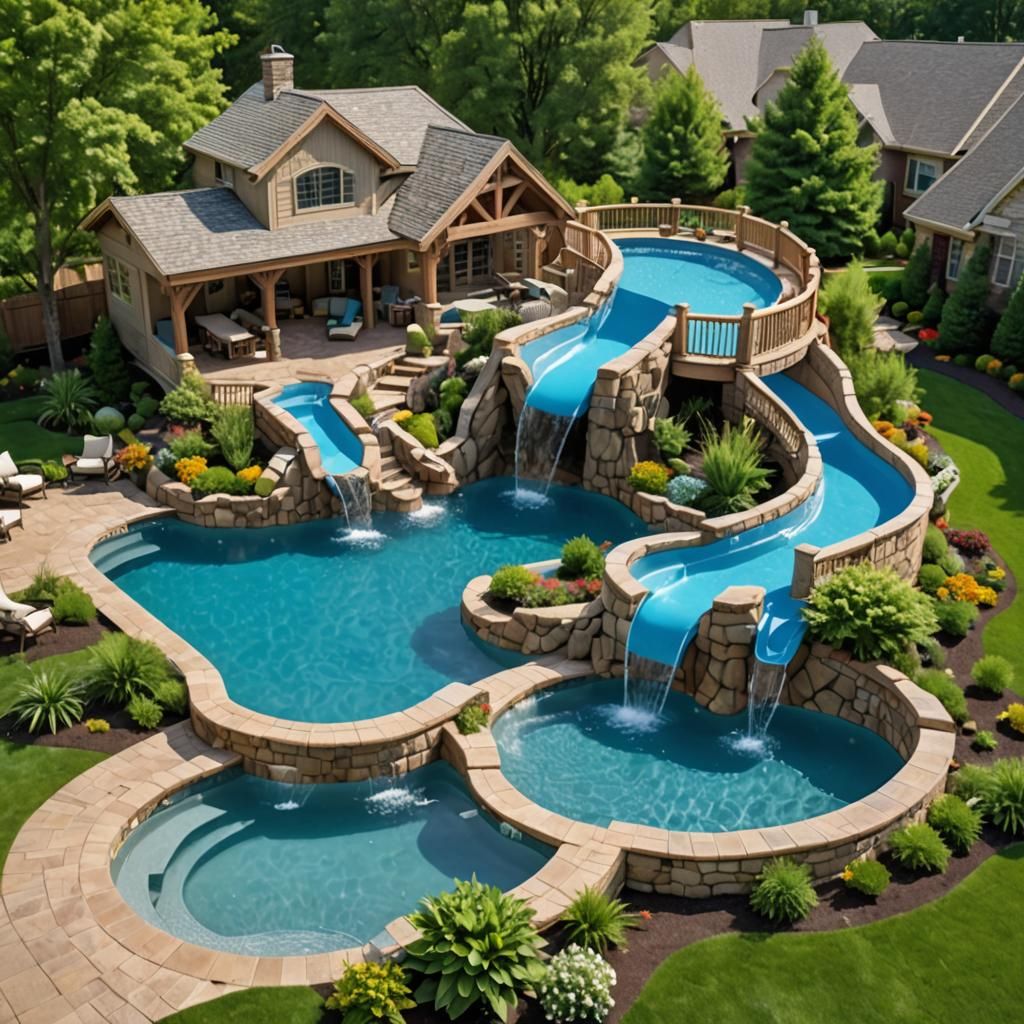 The McGlashans had a modest house, but their pool was the be...