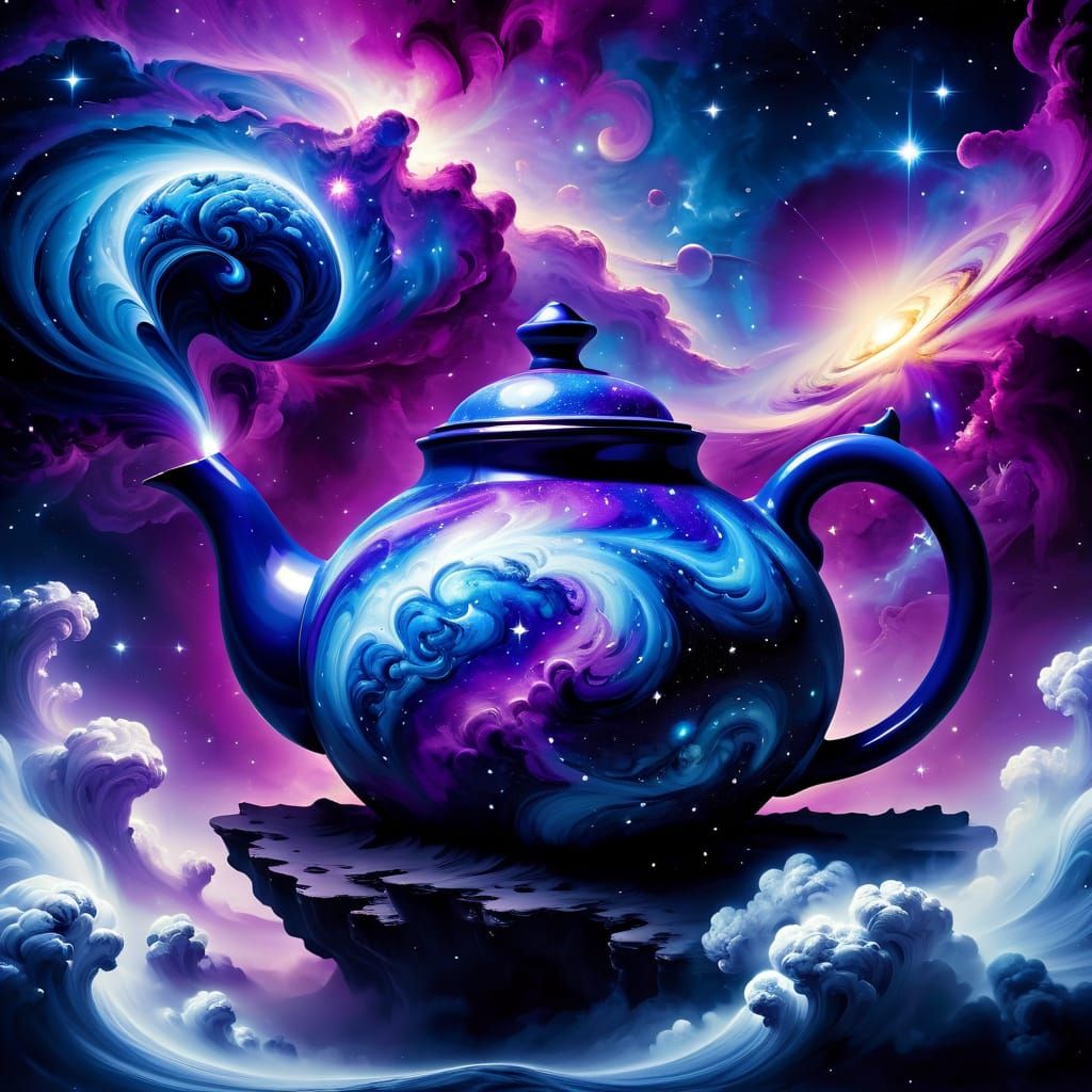 Celestial Teapot  by @zolbot