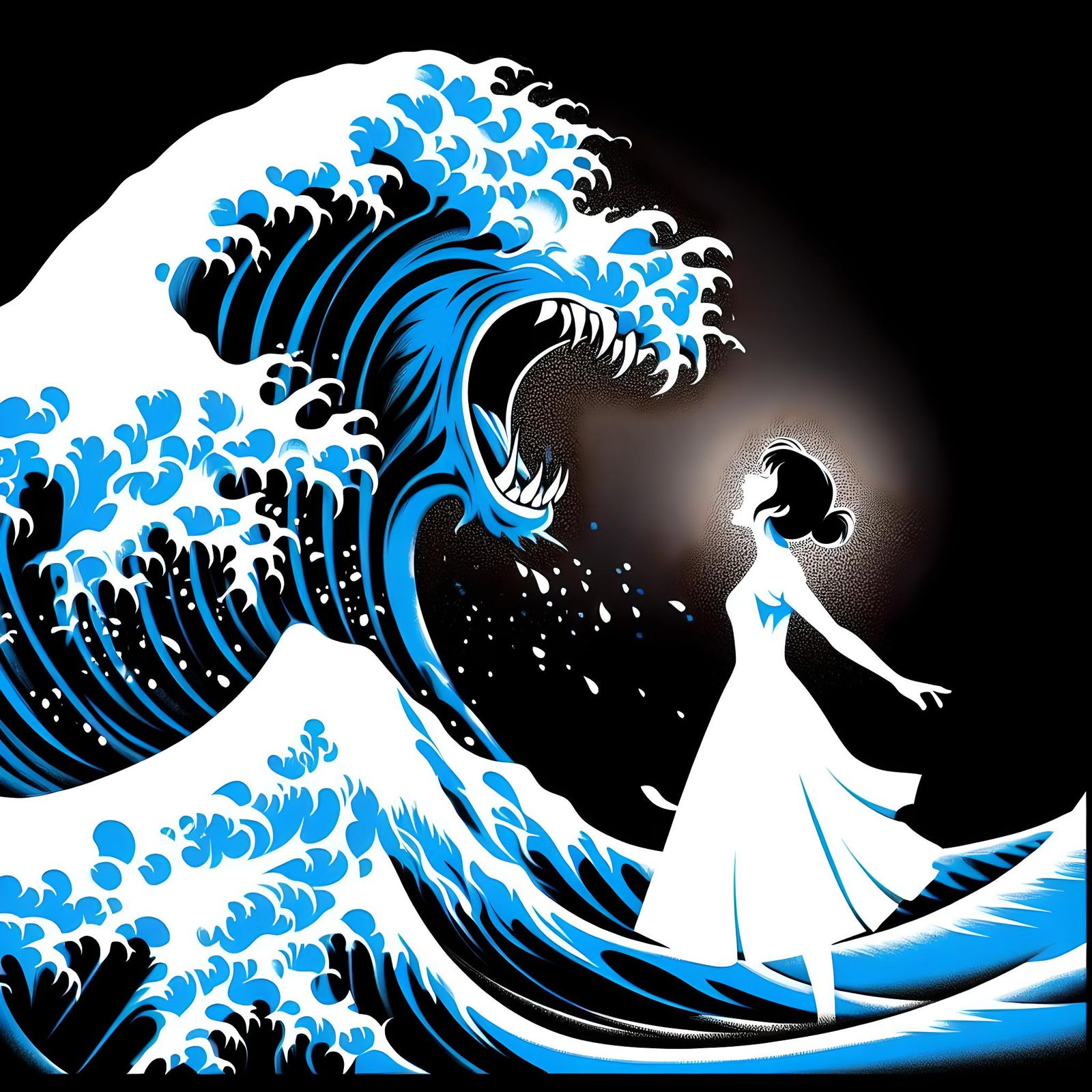 roaring back at the ocean