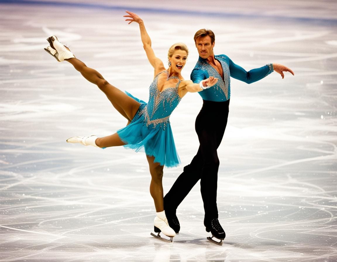 Professional ice skating dancers, Torvill and Dean, The Bolero AI