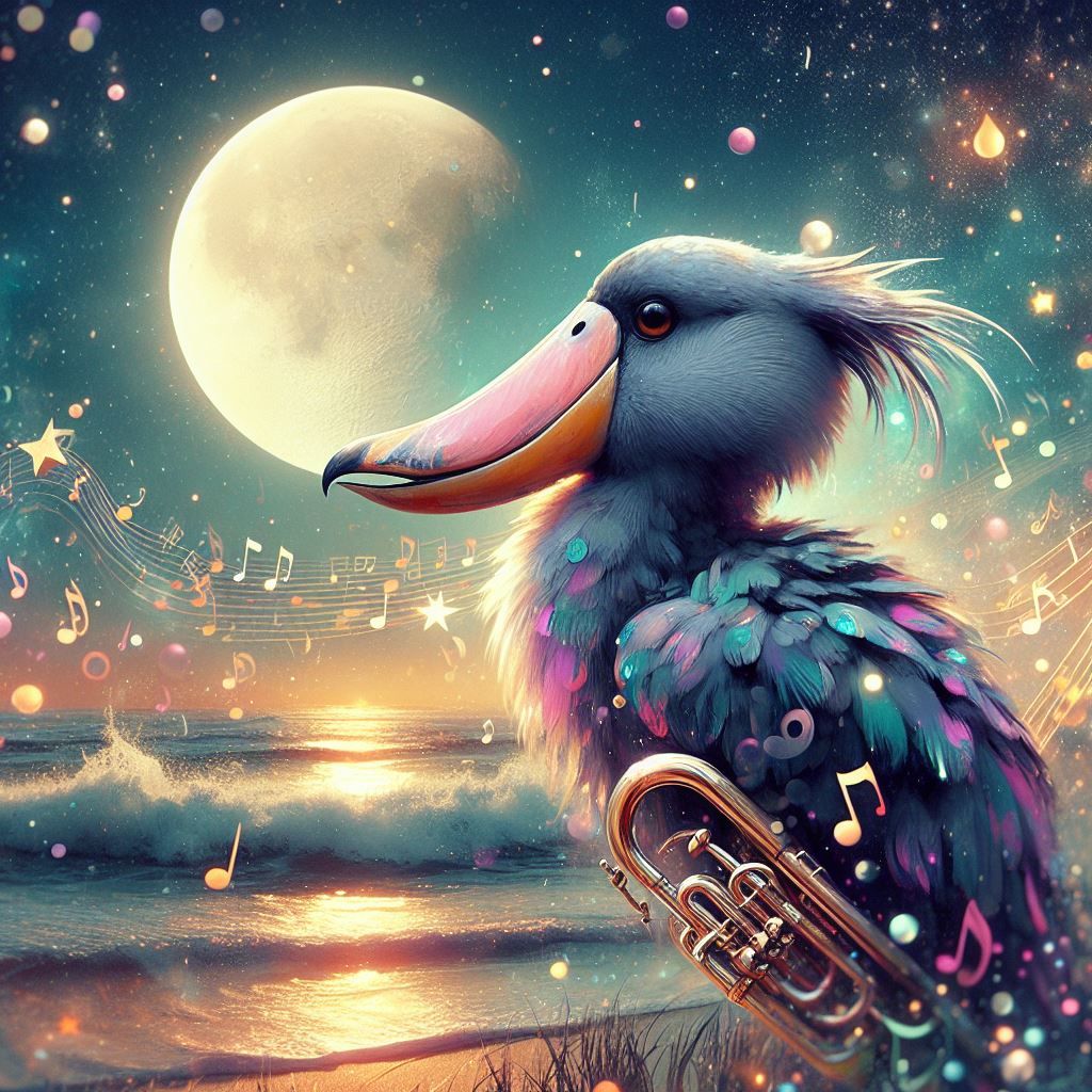 Cute and adorable Shoebill Bird