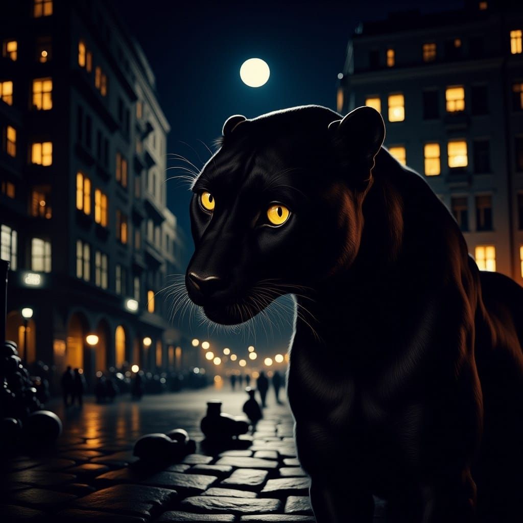 Panther in the streets