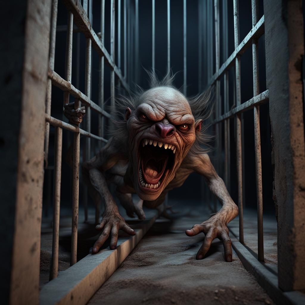 The Creepy Monster  by @Carienscreations