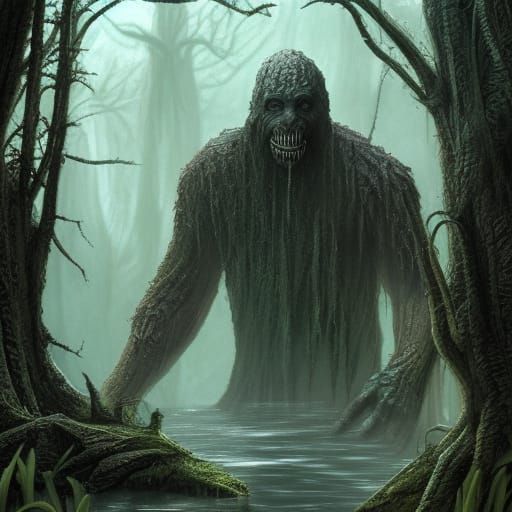 The Swamp Monster - Ai Generated Artwork - Nightcafe Creator