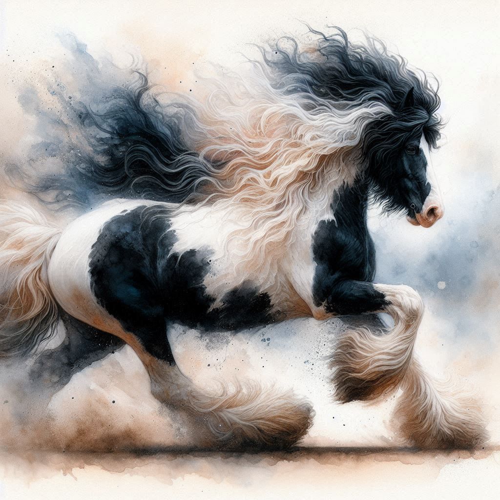 Friesian  horse