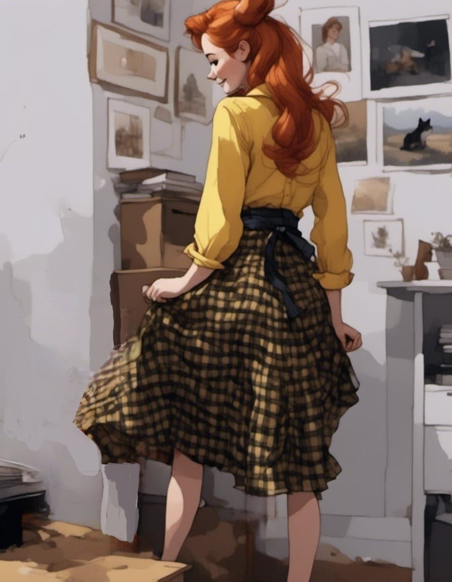 Adorable Fox-girl VIXEN shows her little office in her work ...