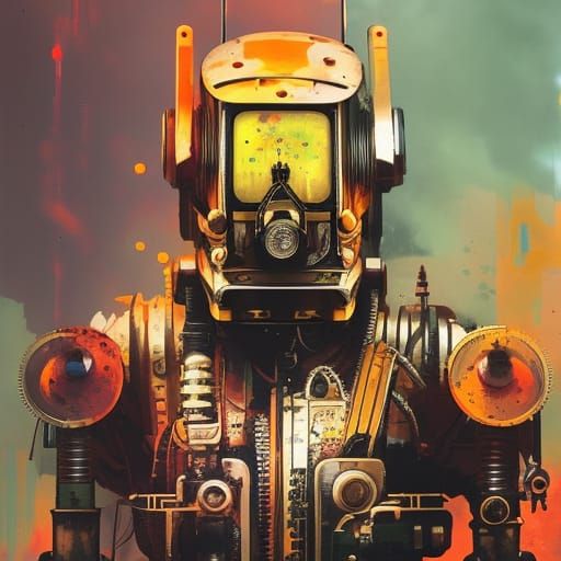 A bipolar, mentally unstable, dieselpunk, inkpunk, steampunk...