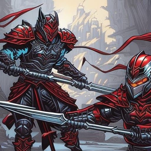 Armored battle-mage