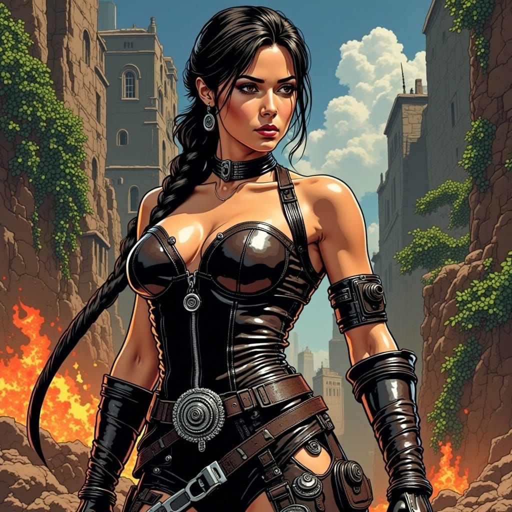  <lora:Snap Crackle Pop:1.0> tomb raider