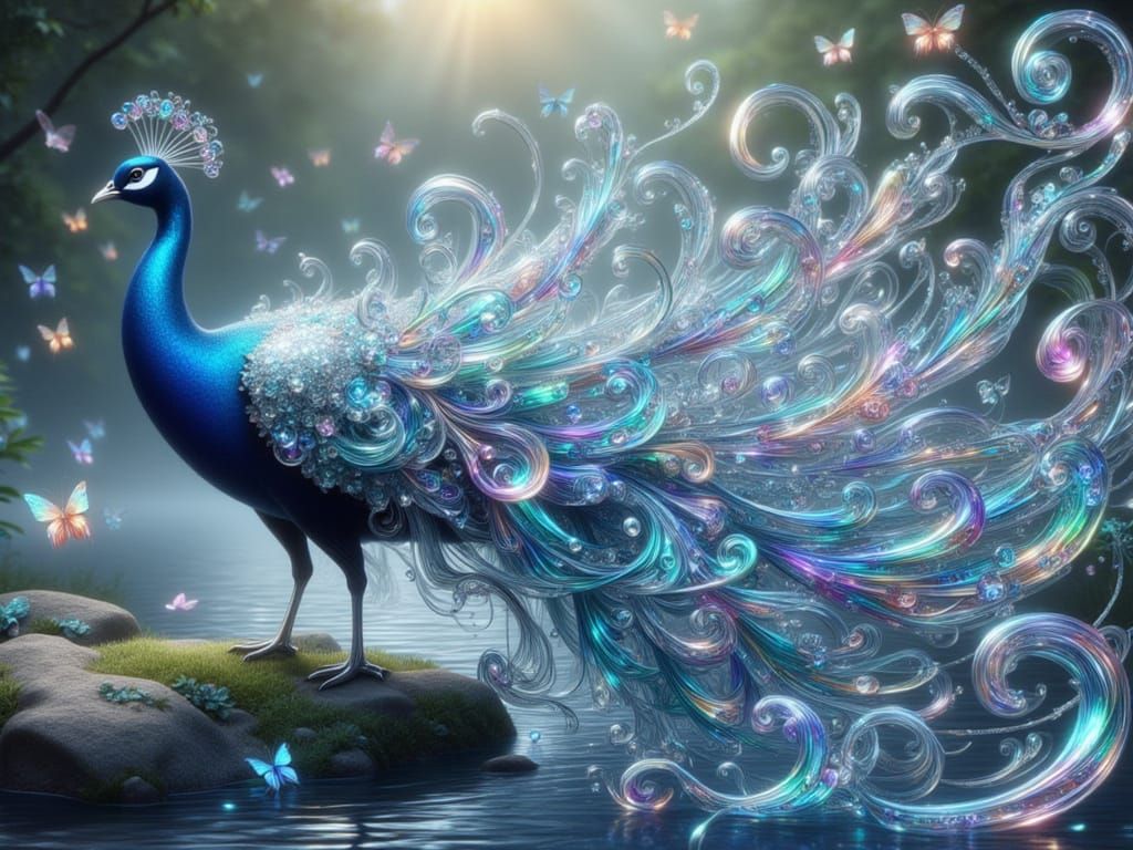 <lora:FiosCrystalTears:1.0> Prince the regal Peacock