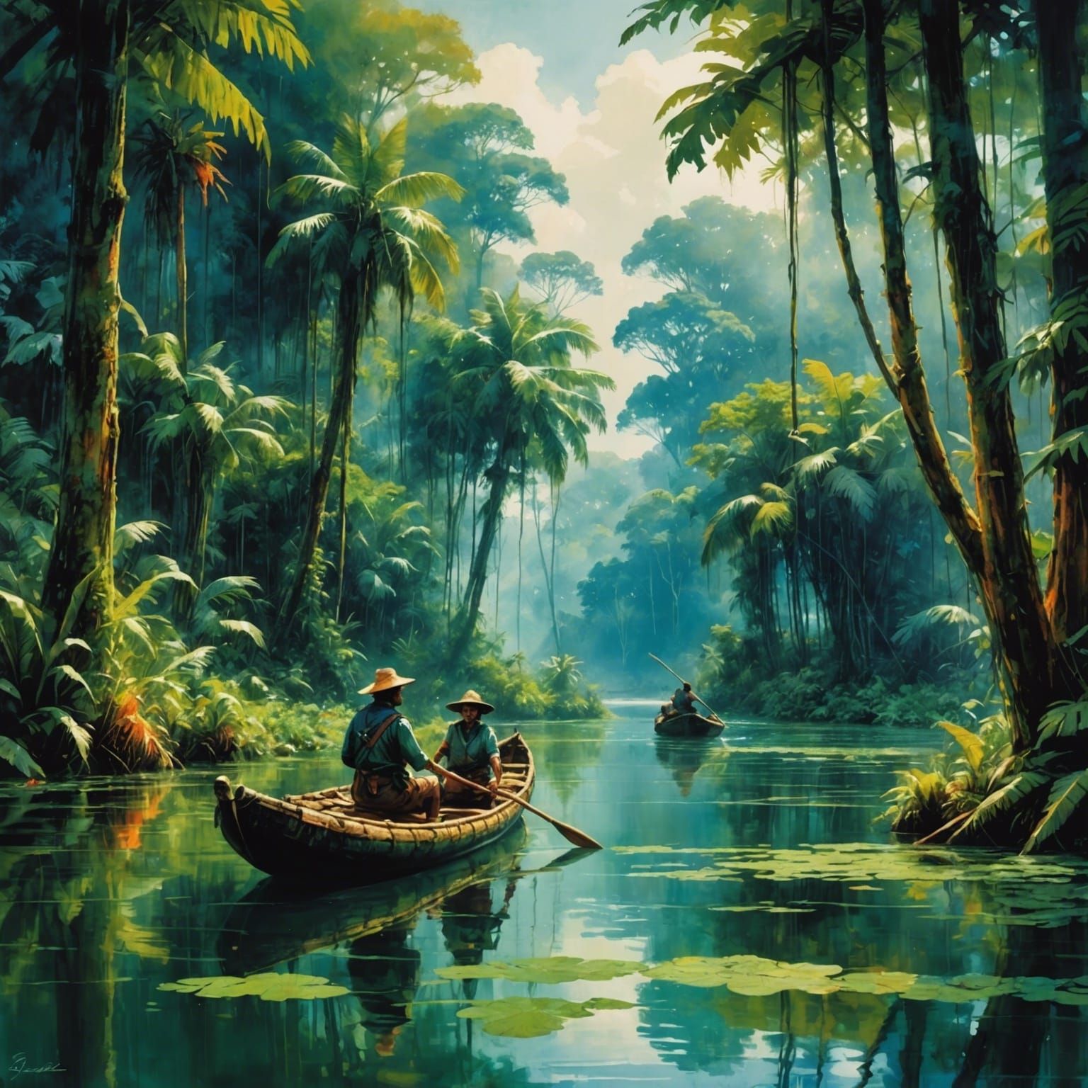 Floating down the Amazon  by @Stoop