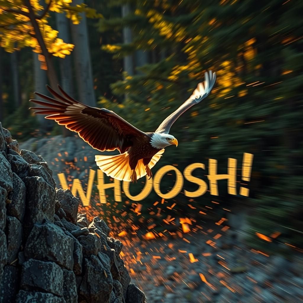 Majestic Descent: A Whoosh Through the Sky  by @Mark_Loves_Coffee_