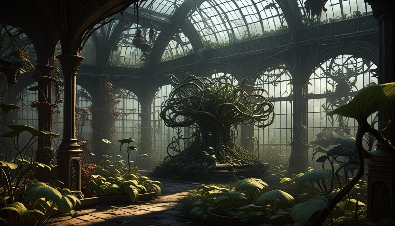 Creepy Eerie Garden  by @Lina Poe