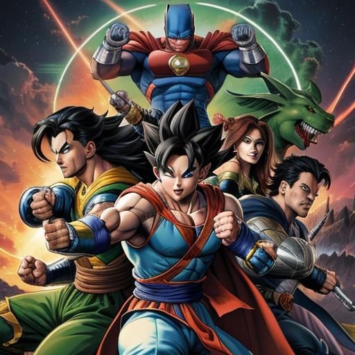 Dragon Ball Justice League Mark Brooks and Dan Mumford, comi...