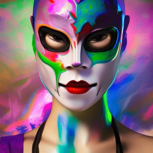 people wearing masks - AI Generated Artwork - NightCafe Creator