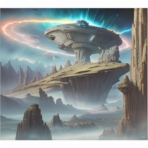 Magic realism style star wars.. all Star Wars character landscape No front and no wave. Deepest perspectives 