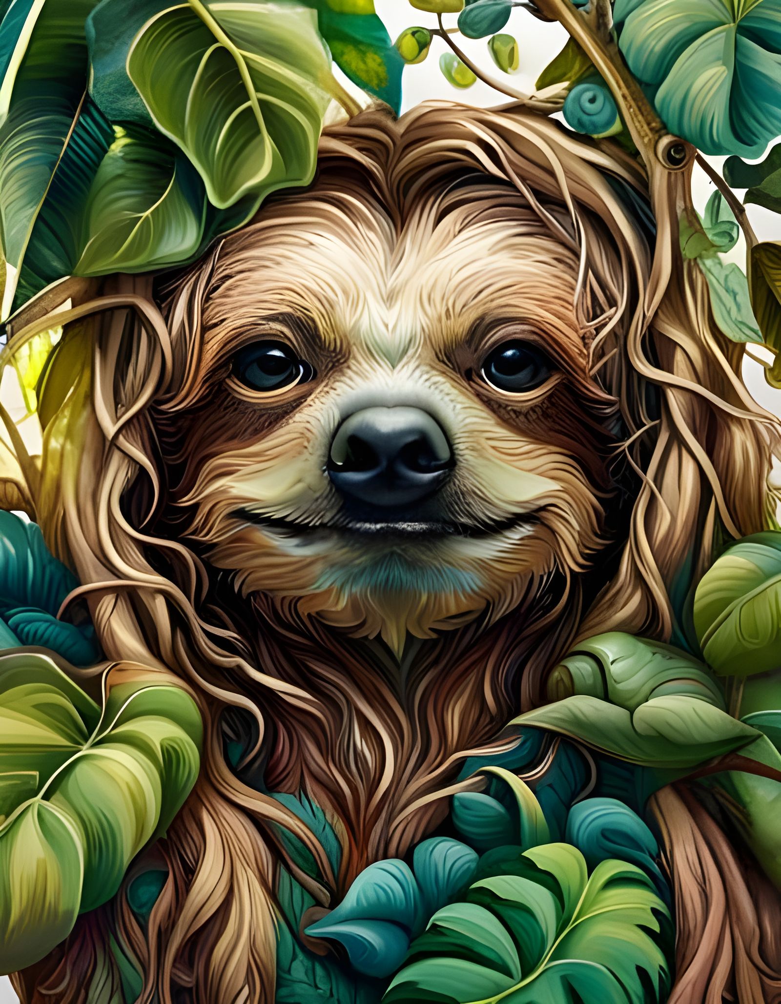 Greetings from jungle  by @SONart