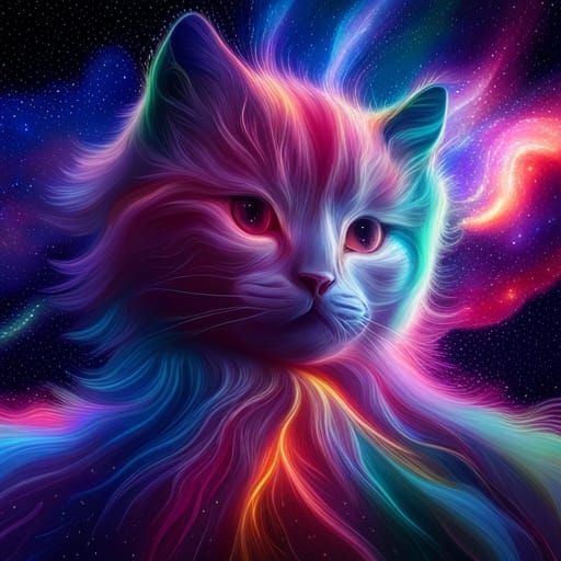 milky way cat - AI Generated Artwork - NightCafe Creator