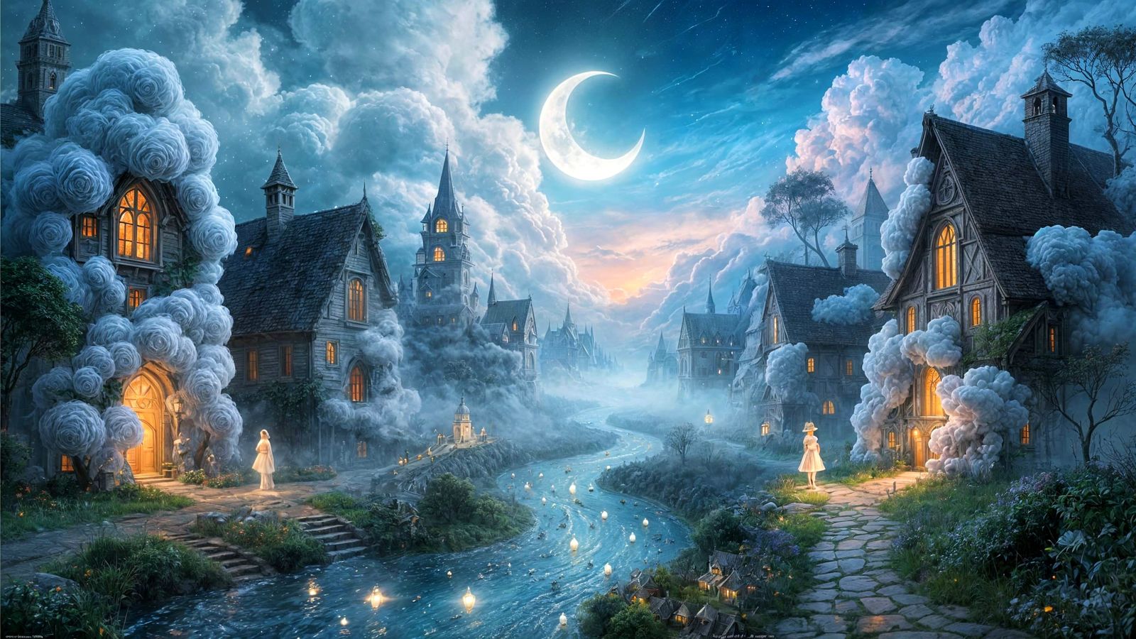 An enchanted, dreamlike village  by @Carlos