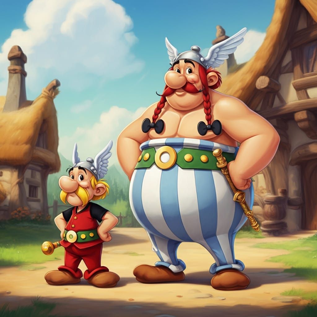 Asterix and Obelix (Google Imagen 3.0)