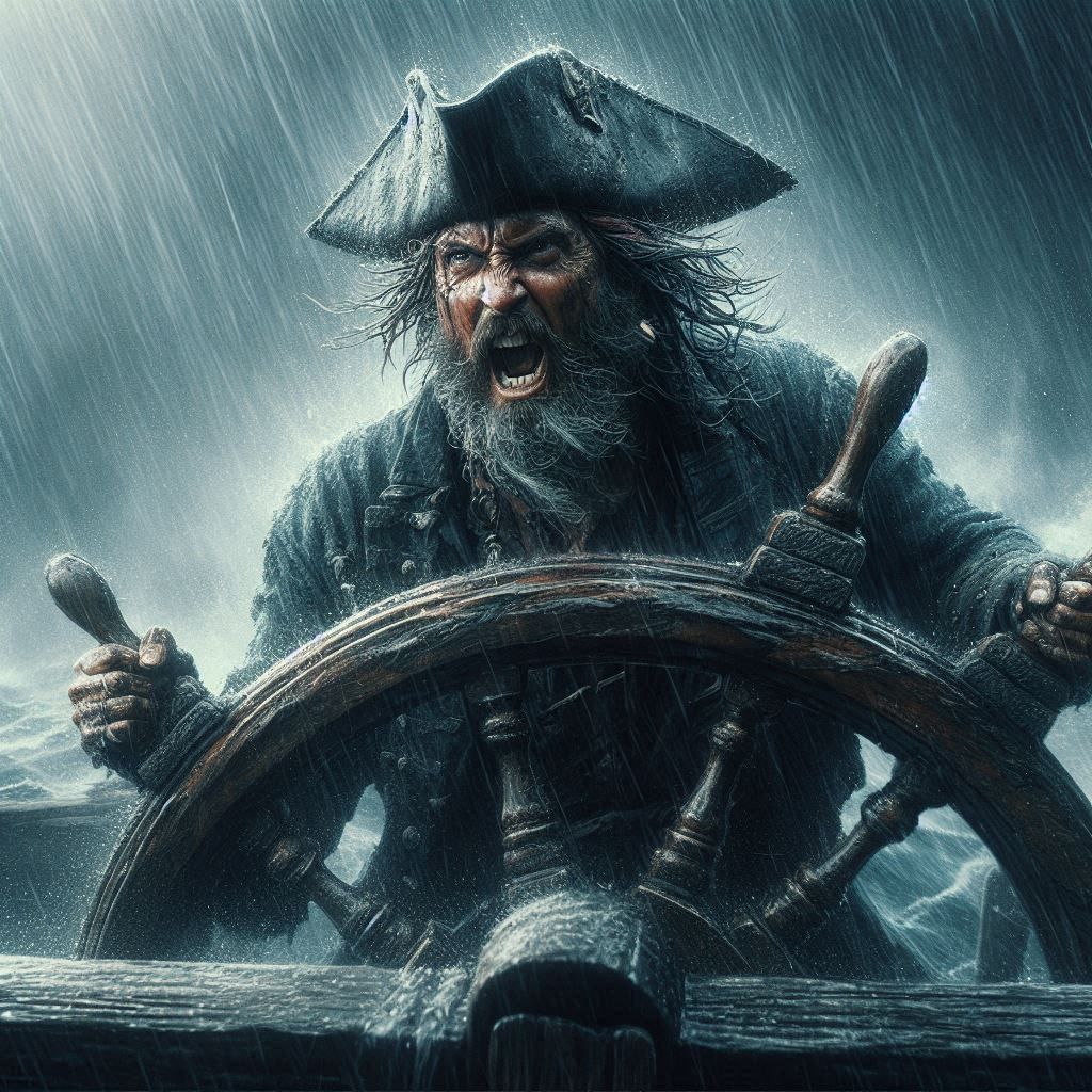 Captain’s resolve is as unyielding as the storm