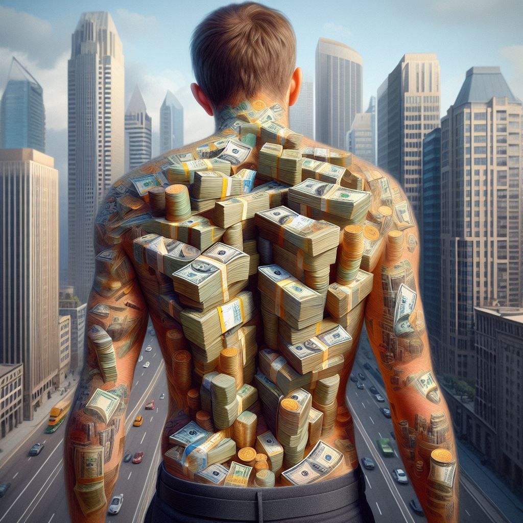 En avoir plein le dos -Having a full back