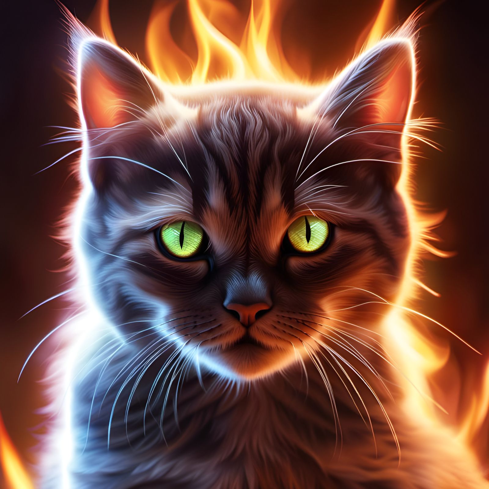 Lava Cat - AI Generated Artwork - NightCafe Creator