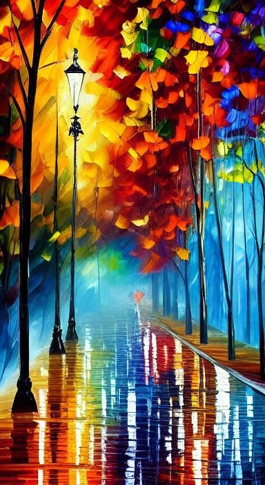 Rainy Night at the Park  by @anakin 