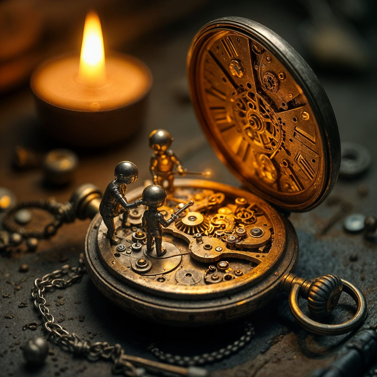 pocket-watch tinkerers  by @bronfoth