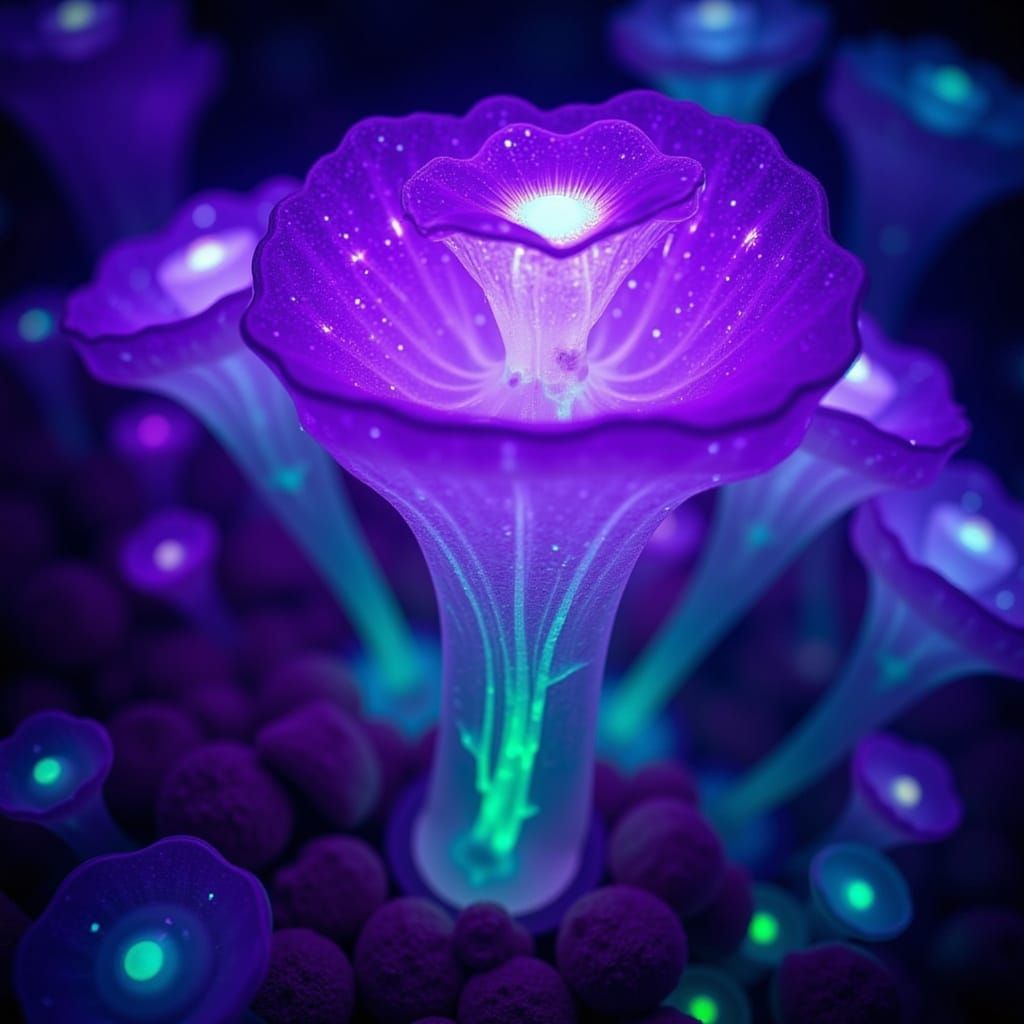 <lora:Flux Glow:1.0> breath-takingly bioluminescent