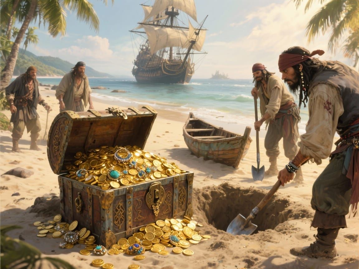 Burying treasure  by @John from Youngstown