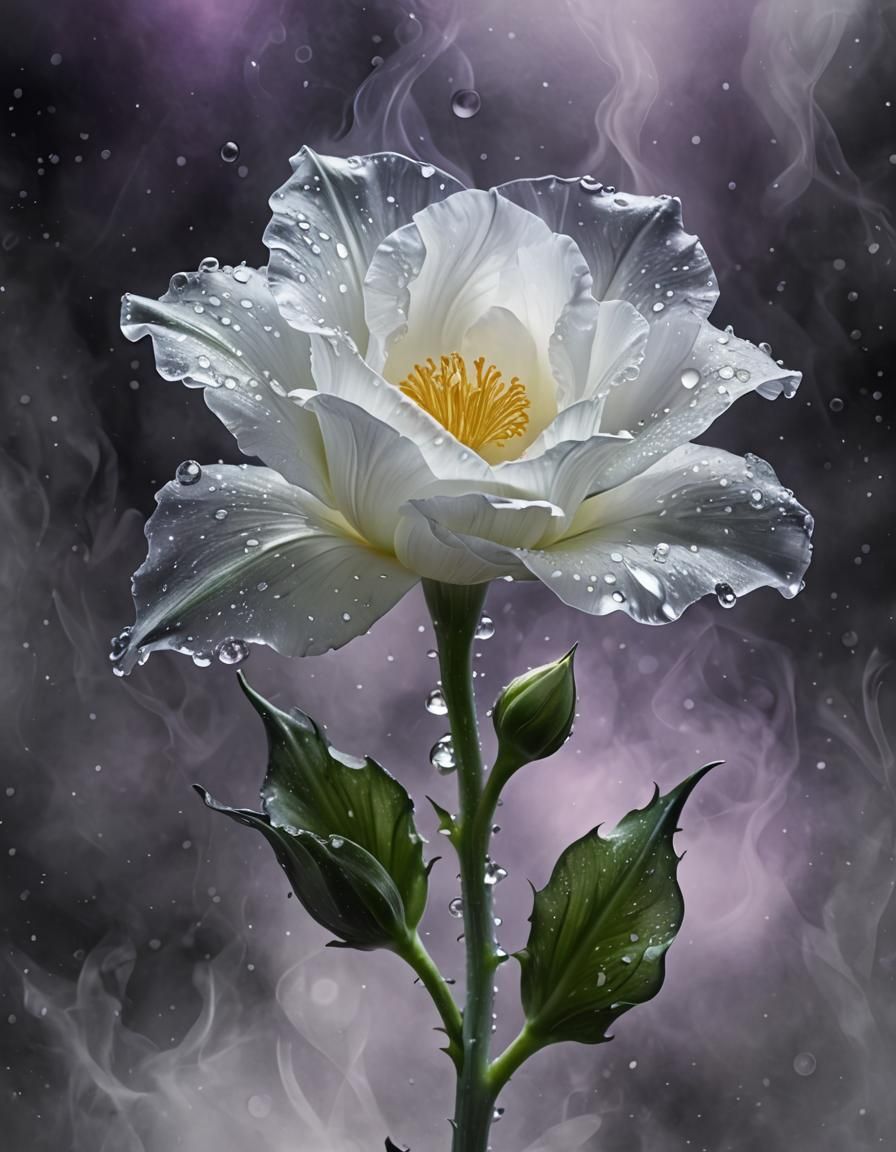 One large white flower   by @Razzmama 