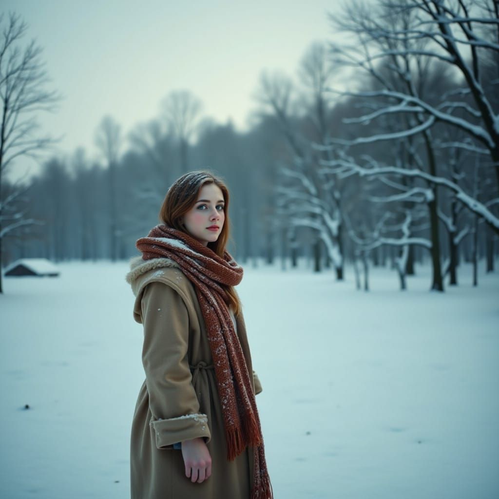 <lora:Anastasia:1.0> winter woman