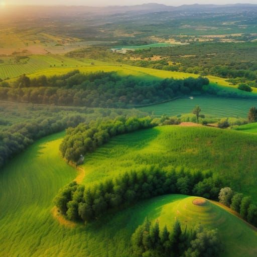 Breathtaking Israeli Landscape in Oil Painting Style